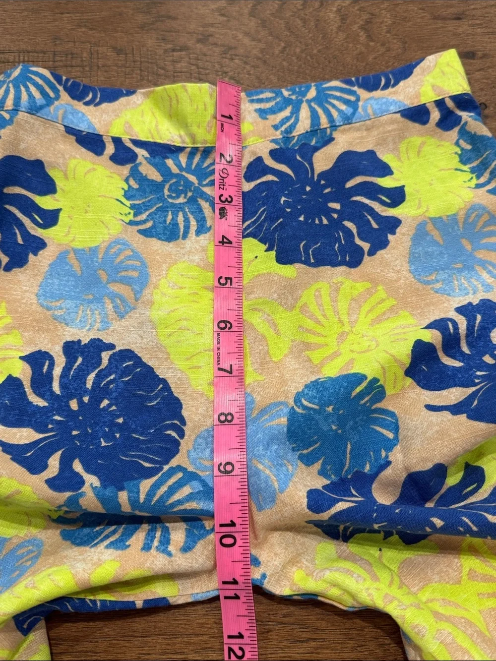 Tahari Girl 2 Piece Pants Tank Top Set Tropical Leaves- Size 10